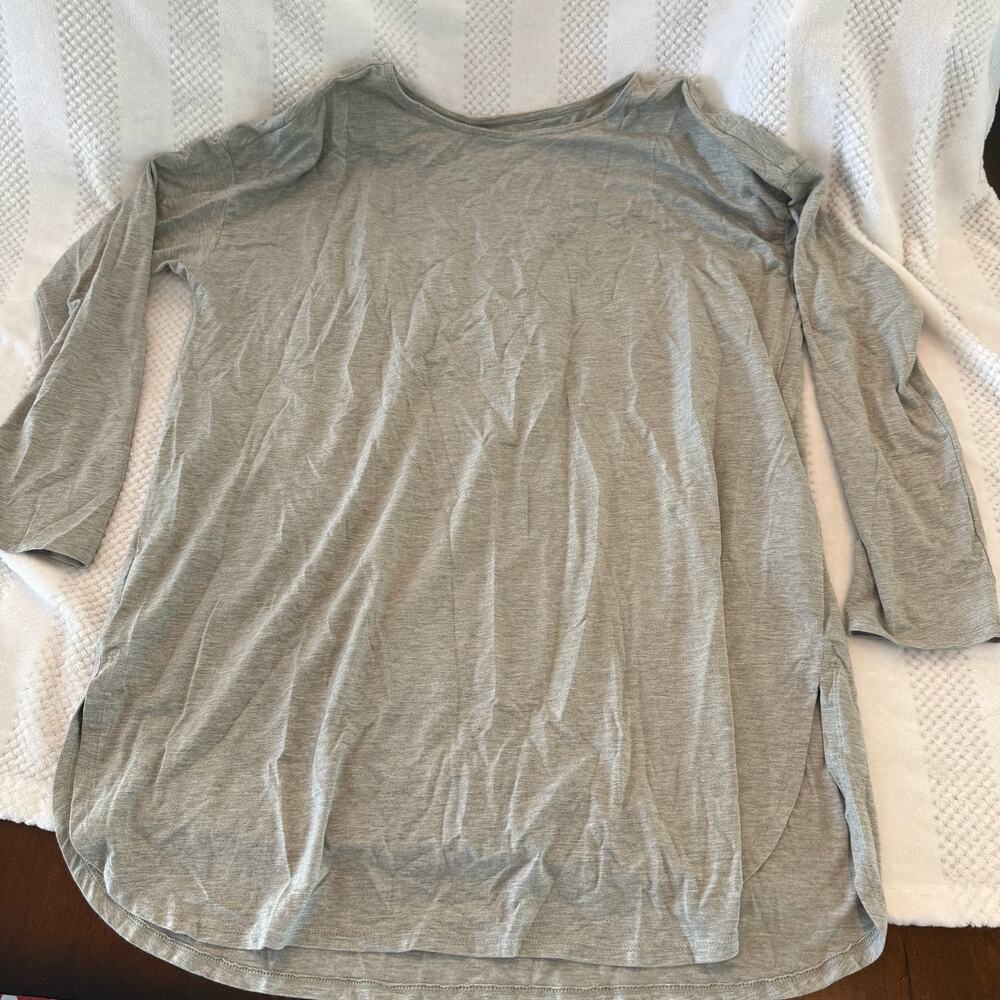 j. jill long gray sleeve tunic size large L